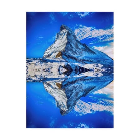 Ata Alishahi 'Mountain Reflection' Canvas Art,14x19
